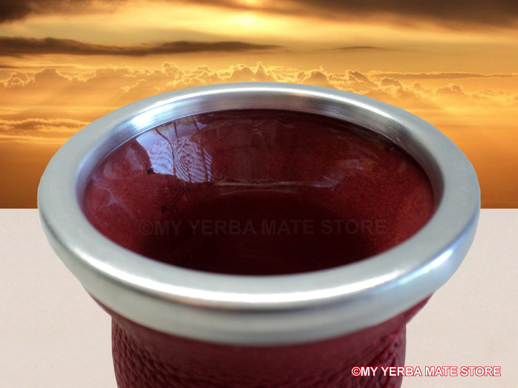 Playadito – Leather Covered Glass Vessel – Free Shipping
