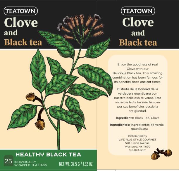 Premium Single Origin Clove Black Ceylon Tea Bags 25 Count Individually Wrapped