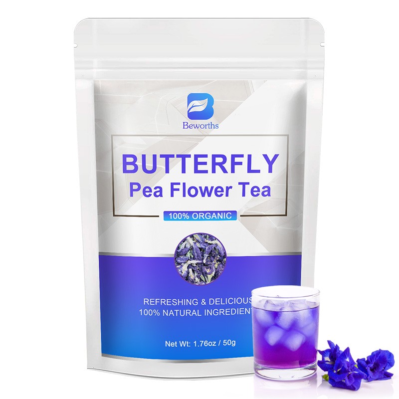 Butterfly Pea Flower Tea Pyramid Tea Bags, Clitoria ternatea Premium