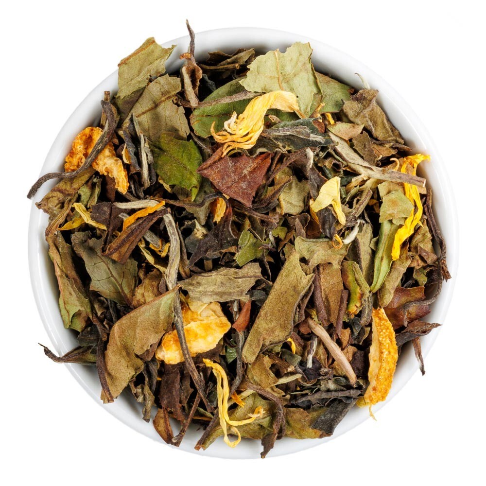 Tangerine White Tea (Bai Mu Dan) – Loose Leaf Blend – Fusion Teas