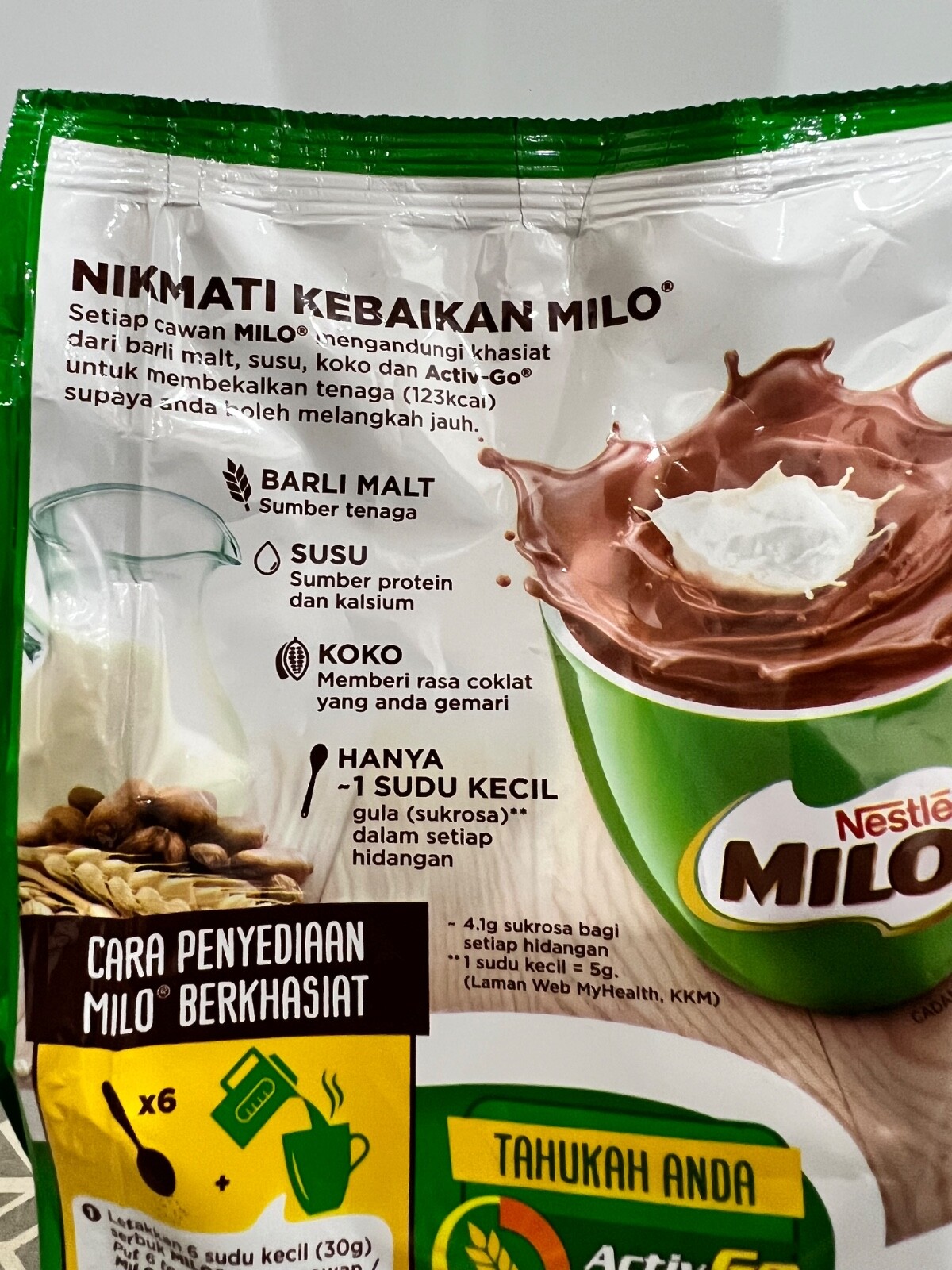 NESTLE MILO Nutritious Chocolate Malt Drink Pack 1Kg + Ekspress Shipping DHL