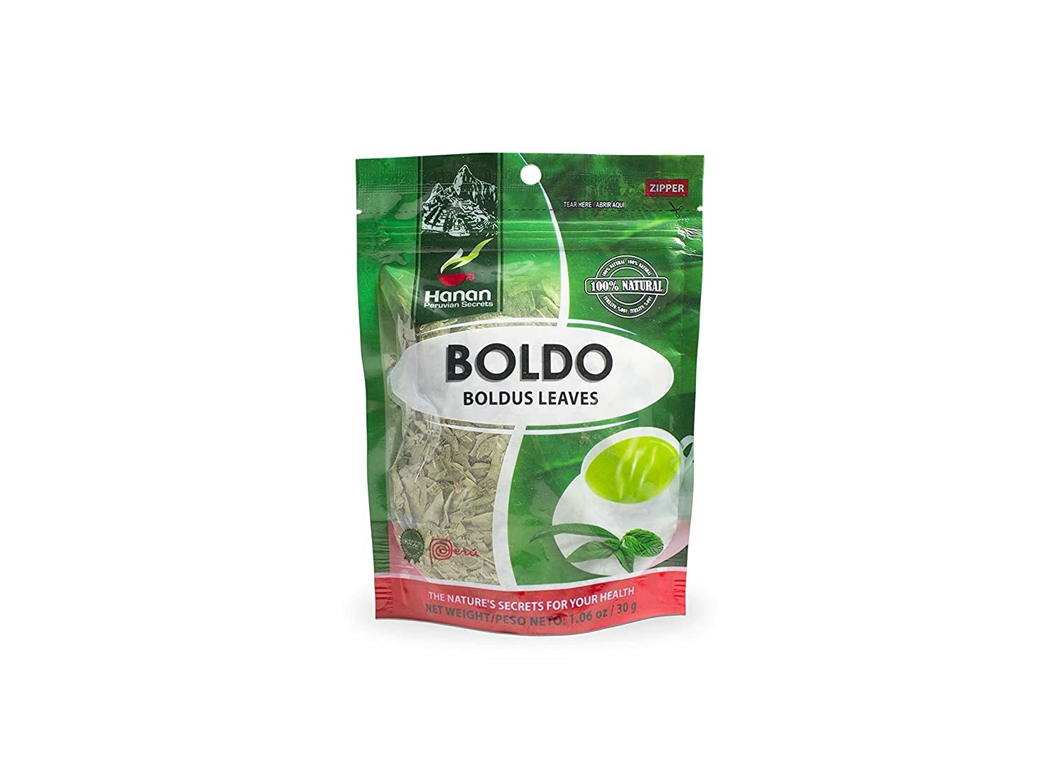 Hanan Peruvian Secrets Boldo Herbal Tea | 100% Natural Boldus | 1.06oz / 30g | N