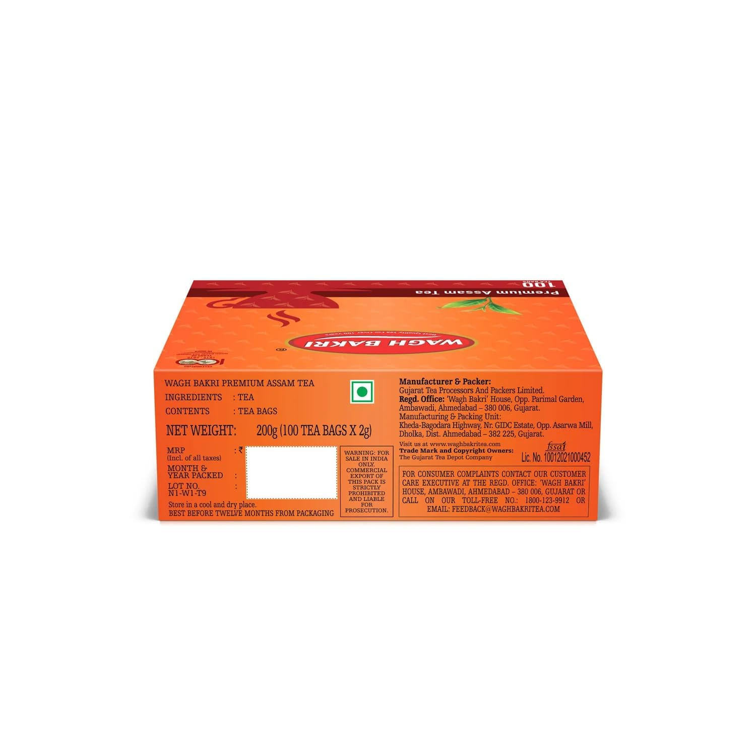 Wagh Bakri Premium Tea Bags 100 Count International Blend Dip Sip Enjoy