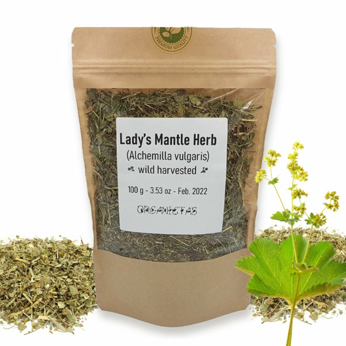 Organic LADY’S MANTLE Herb Tea Dried Alchemilla Vulgaris Wild Harvest 25 – 200g