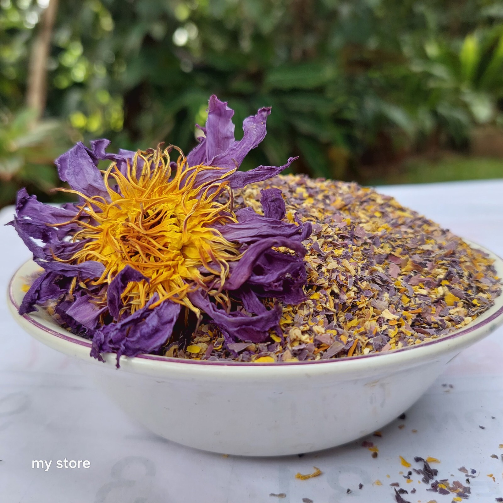 Blue Lotus (Nymphaea Caerulea) Flower Tea Cut 100% Organic Natural Herbal Tea