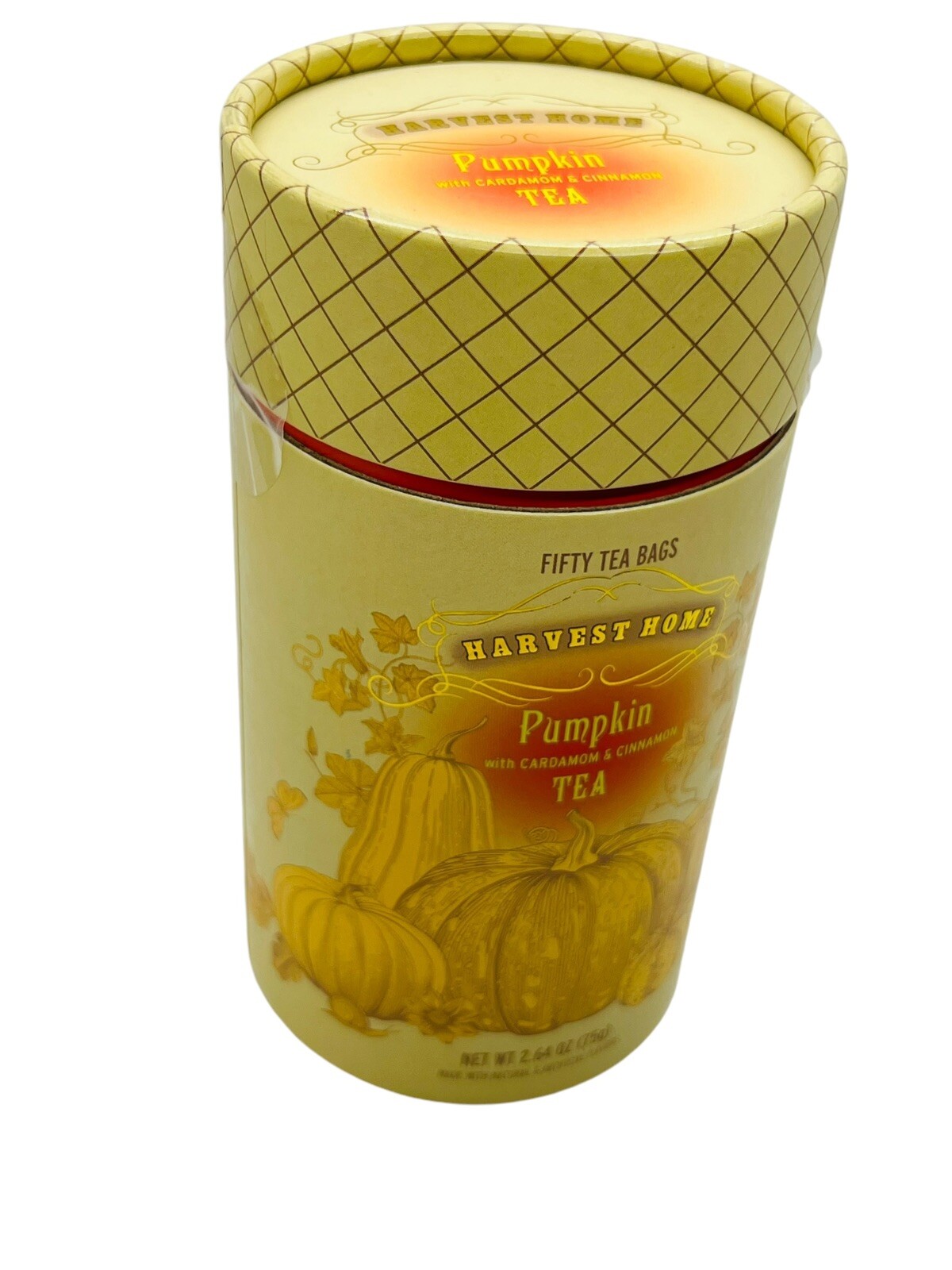Harvest Home Pumpkin Black Tea with Cardamom & Cinnamon 50 Bags Seasonal Fall