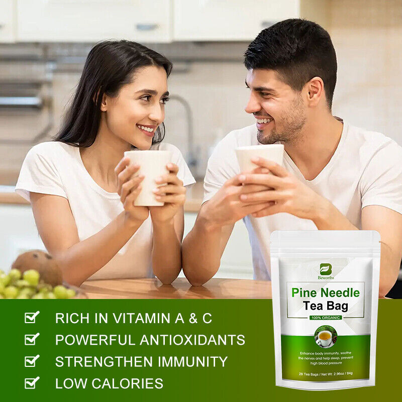 Natural Pine Needle Tea for Blood Pressure Health Stress Relief Immunity Booster