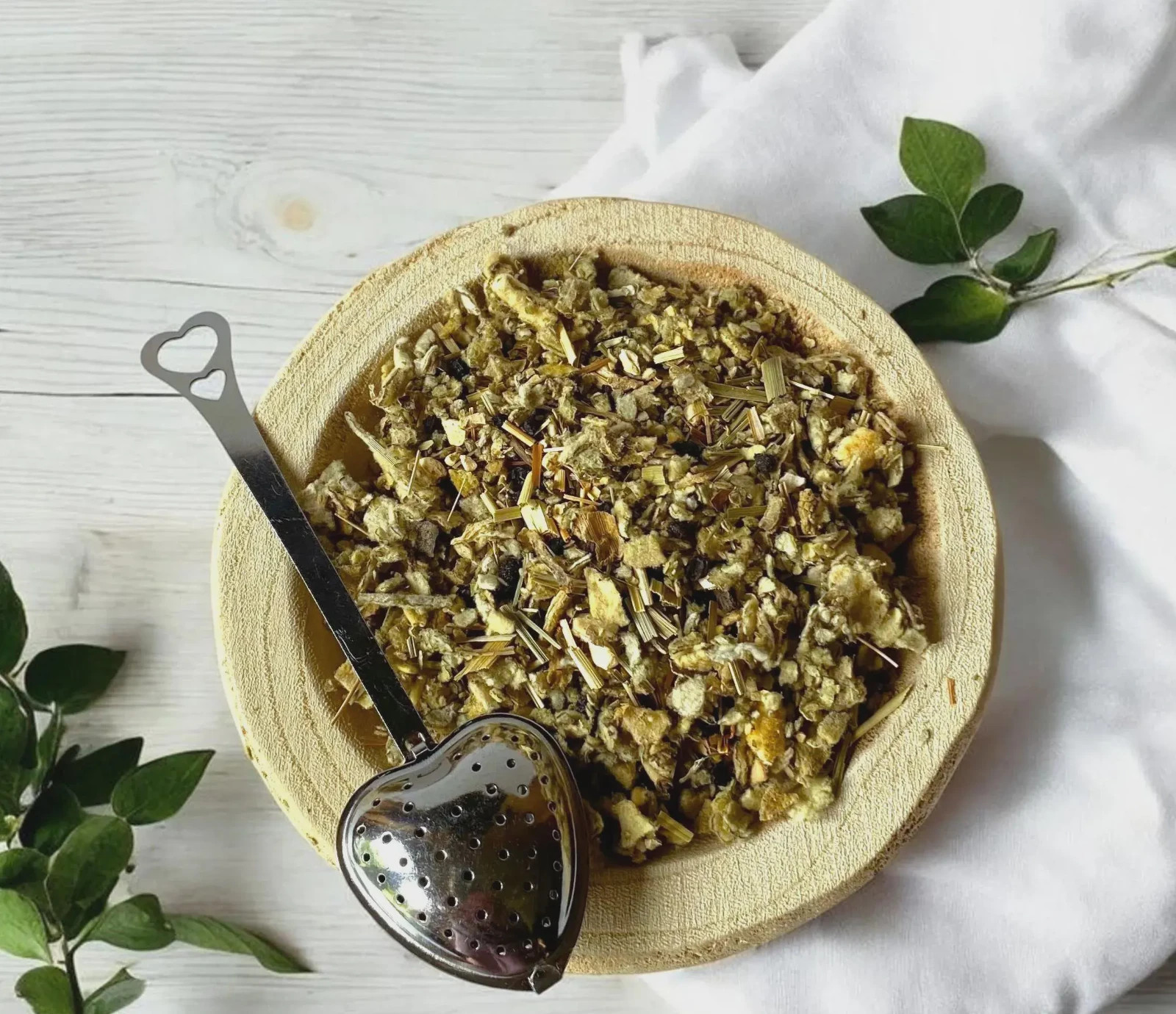 Mullein Elderberry Lemongrass Ginger Herbal Tea | Caffeine Free Loose Leaf Blend
