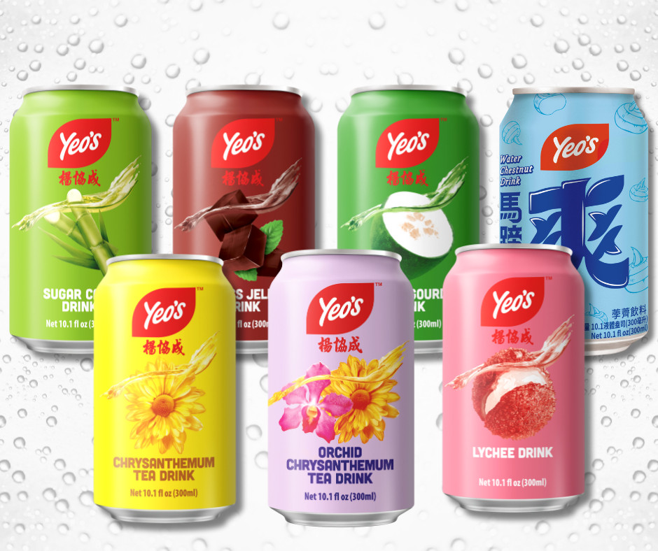 *NEW* Yeo’s Chrysanthemum Tea, All Natural Ingredients, 300ml 杨协成菊花茶 (24 Cans)