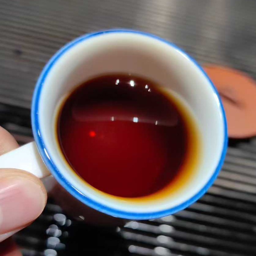 1960s Vintage Raw Puerh Tea Cake, He Nei Hao Red Mark 350g
