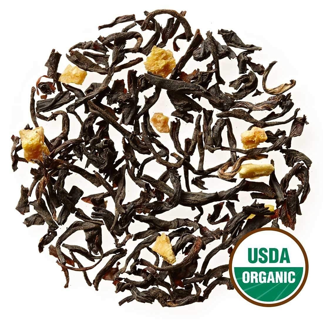 Organic Tippy Earl Grey Black Tea – Real Bergamot Peels & Extract – Loose Leaf,