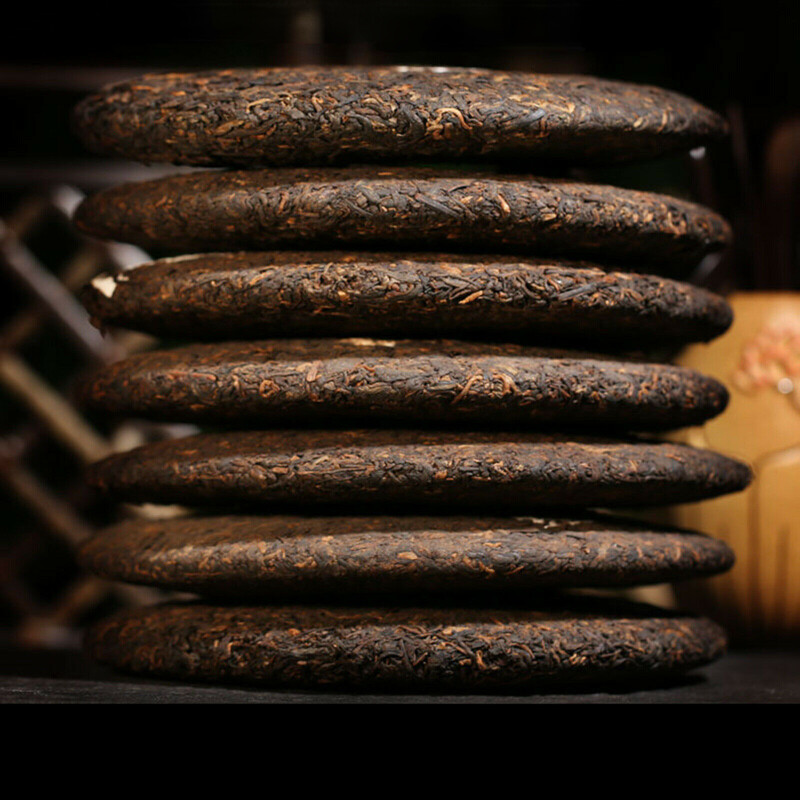 2499g Yunnan Ruyi Qizi Pu’er Tea Cake 7 Cakes Ripe Pu Erh Black Tea Chinese Tea