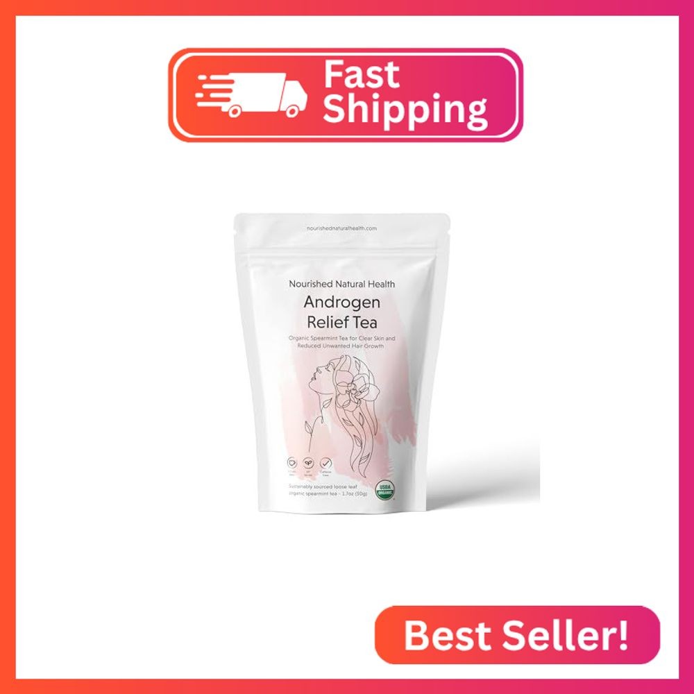 Nourished Natural Health Androgen Relief Spearmint Tea – PCOS Relief Tea for Bal
