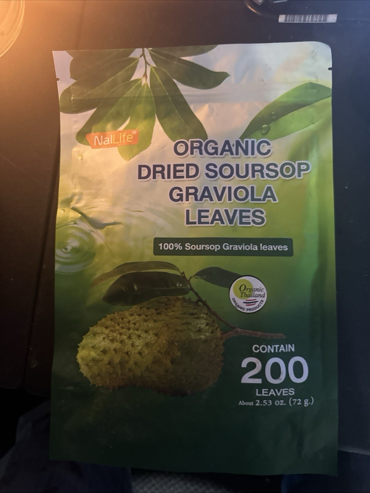 NalLife Organic Soursop Graviola Leaves for Making Tea 2.53 oz. 2 pack