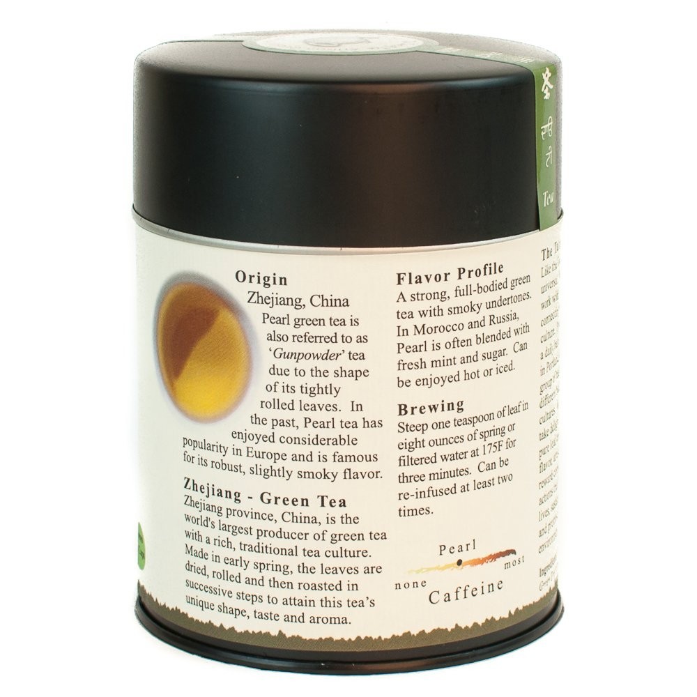 Savory 4oz Organic Pearl Green Tea – Gunpowder Variety from Zhejiang, China