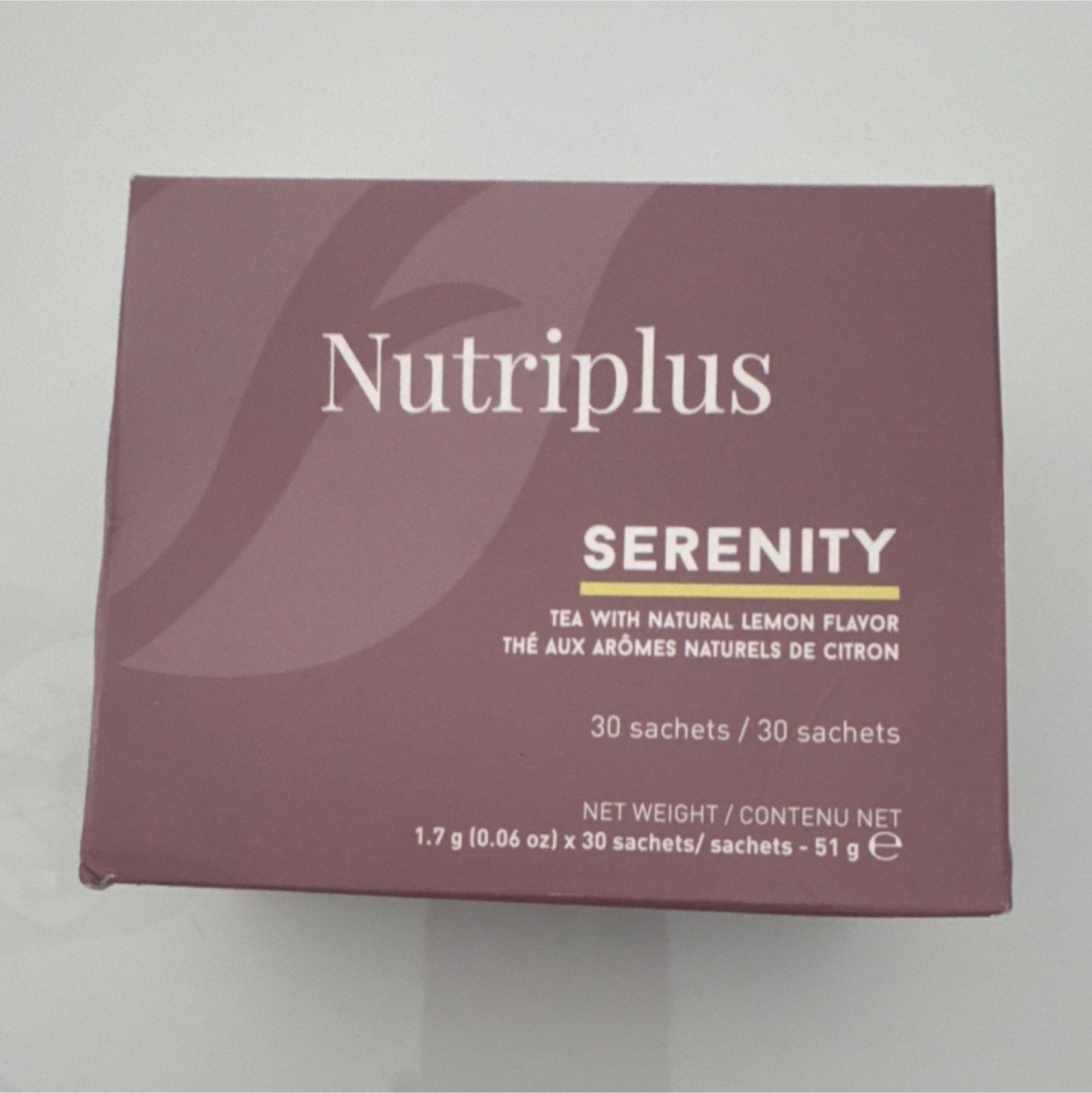 Nutriplus Serenity Herbal Tea Powdered Extract Lemon Flavor 30 Sachets