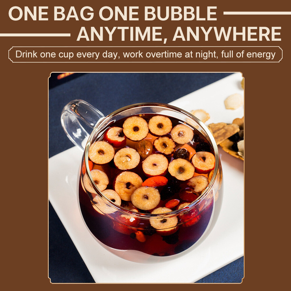 Ginseng Ten Treasures Tea Maca Mulberry Kidney Detox Liver Tea for Men Women