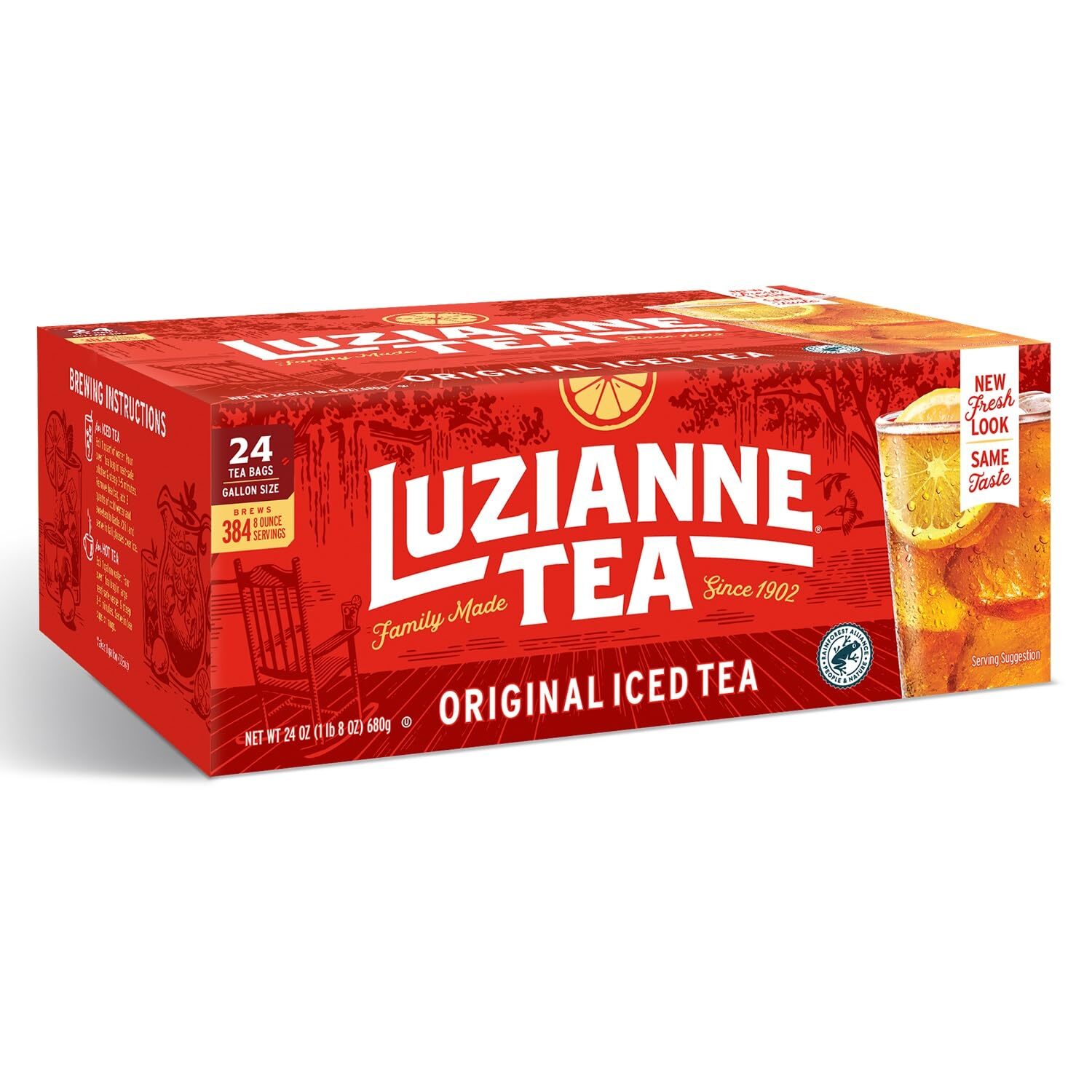 Unsweetened Iced Tea Bags, Gallon Size, 24Ct Box (Pack Of 1)