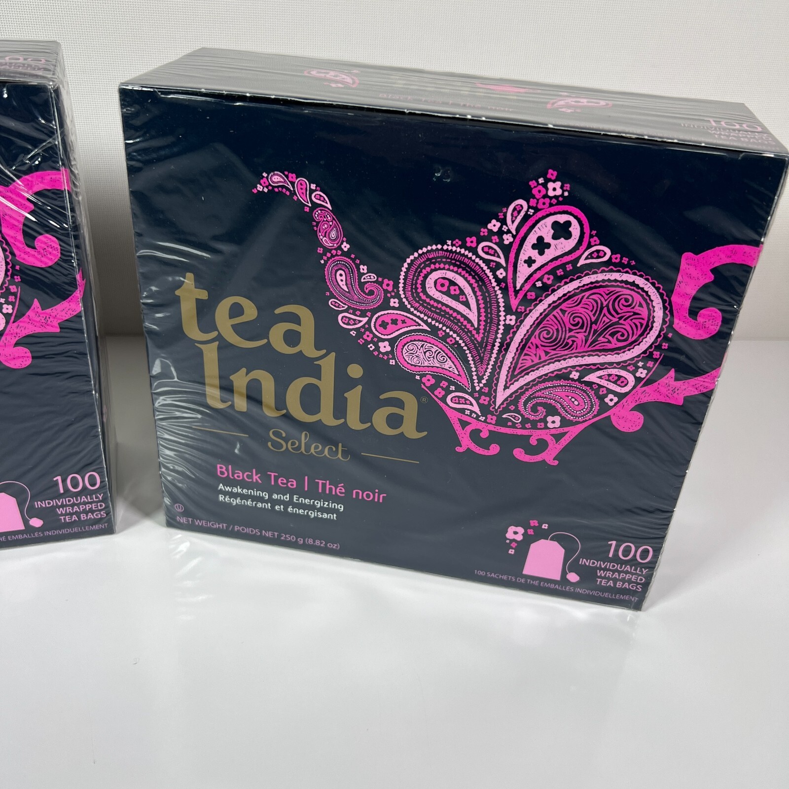 Tea India Select Black Tea Individually Wrapped Tea Bags Lot of 2 x 100 (200)