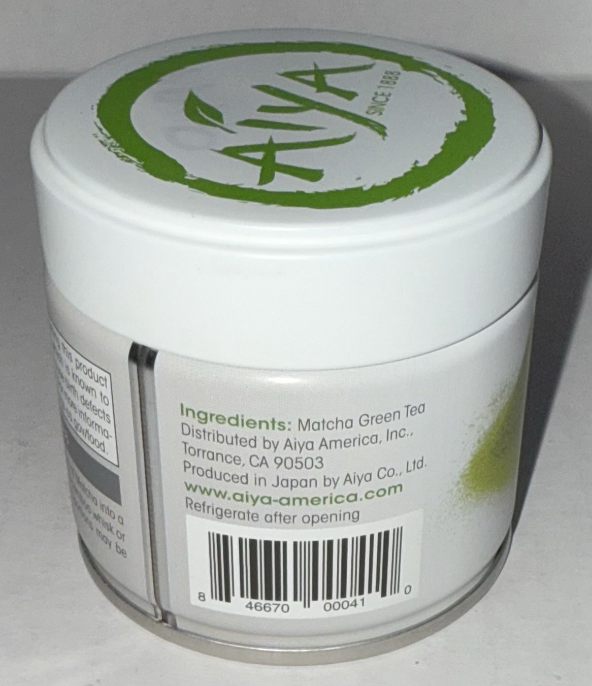 Aiya Authentic Ceremonial Grade Premium Japanese Matcha Green Tea Powder 30g