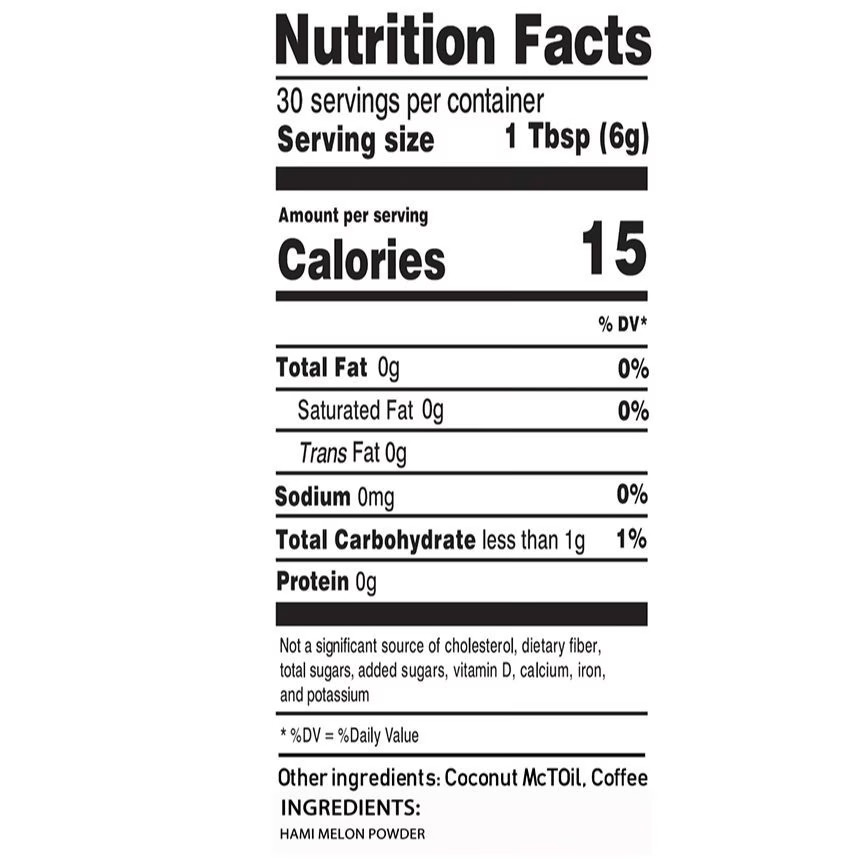 Melon Juice Powder 6.35oz Natural Fruit Powder Freeze Dried And Cold Pressed