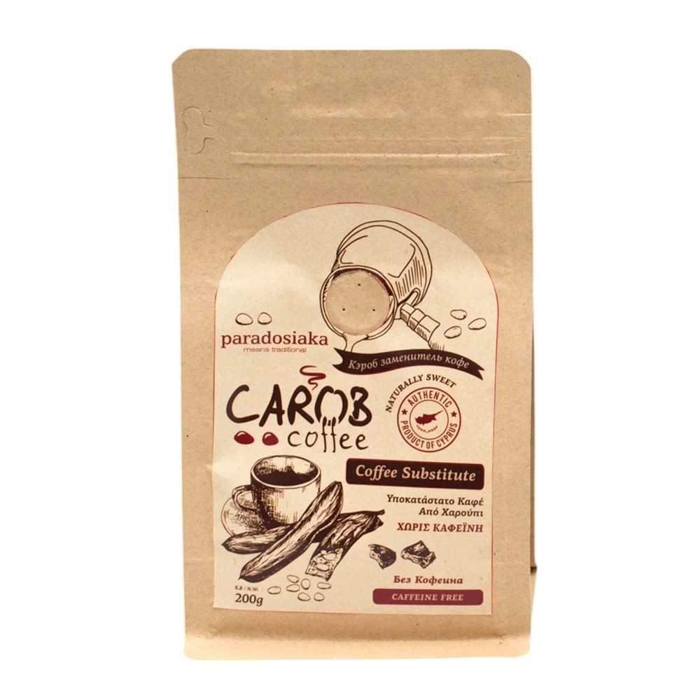 Paradosiaka Carob Coffee Ground Substitute Caffeine Free 8451 – 1 Pack of 200g