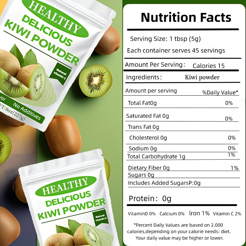 8 Ounces Kiwi Powder Sweet And Sour Full Of Vitamin C Supports Baking