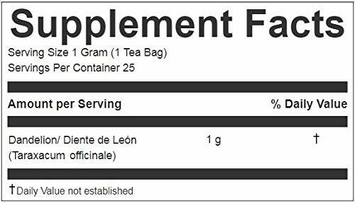 Hanan Peruvian Secrets Diente De Leon Herbal Tea | 100% Natural Dandelion Leaves