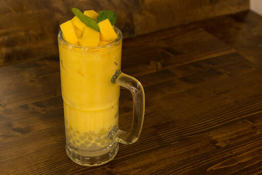 Premium PINEAPPLE MANGO Powder Boba Bubble Tea Tapioca Pearl Smoothie 12 oz