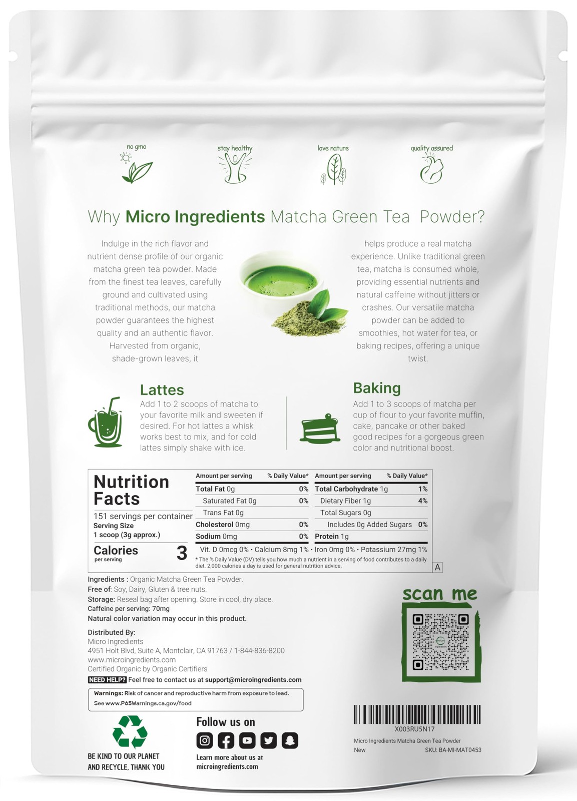 Organic Matcha Green Tea Powder, First Harvest, Culinary Grade from Japan, 10…