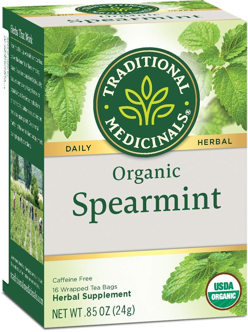 Traditional Medicinals Organic Spearmint Herbal Tea, Healthy & Refreshing, (Pac