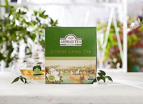 Ahmad Tea Jasmine Romance Green Tea 100 Count Delicious Antioxidant Brew