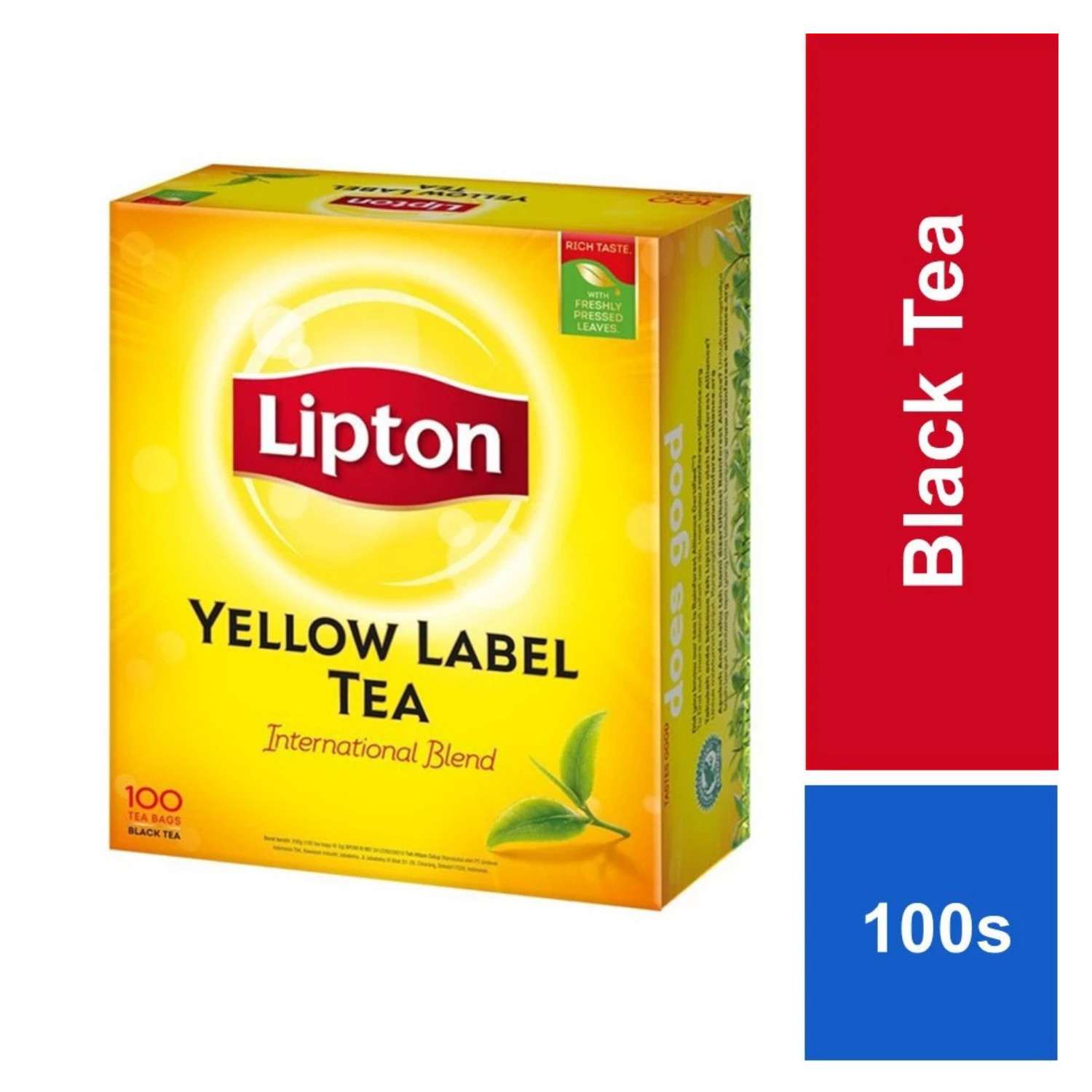 LIPTON Yellow Label Black Tea 100s/Box Tea Bags 3x Boxes 300s Tea Bags