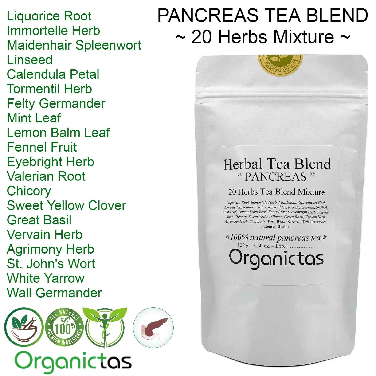 PANCREAS TEA Natural 20 Herbs Organic Herbal Pancreatic Support Care Relief 100g