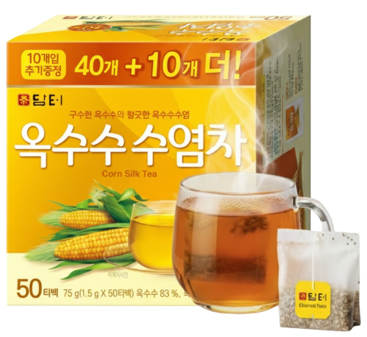 Damtuh Korean Corn Silk Tea 옥수수 수염차 – Caffeine Free Nutty Herbal Tea Bags
