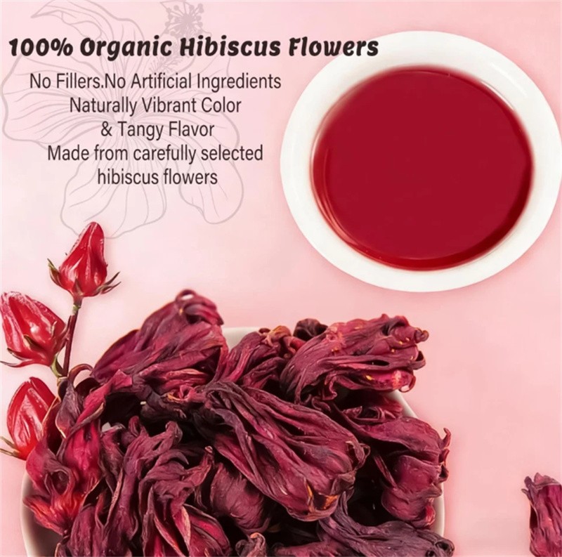 4X PiPi Tea Organic Hibiscus Tea Bags – Caffeine Free Herbal Tea Rich in Antioxi