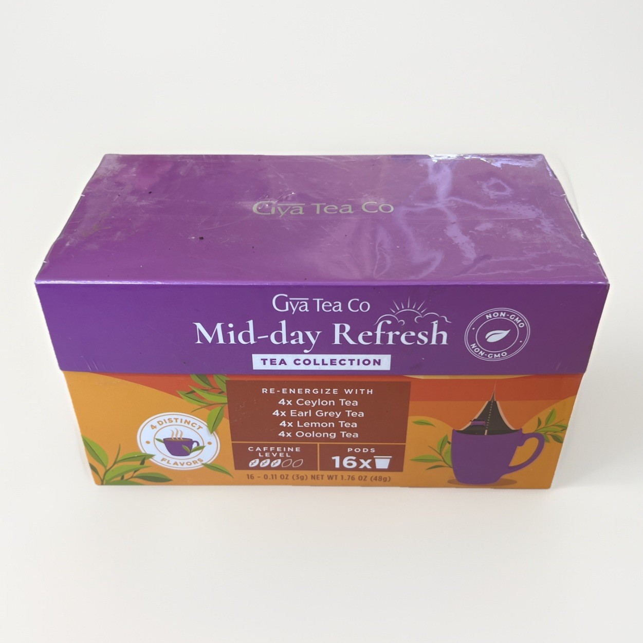 Gya Tea Co Mid-day Refresh Variety Pack 4 Flavors Total 16 Pods