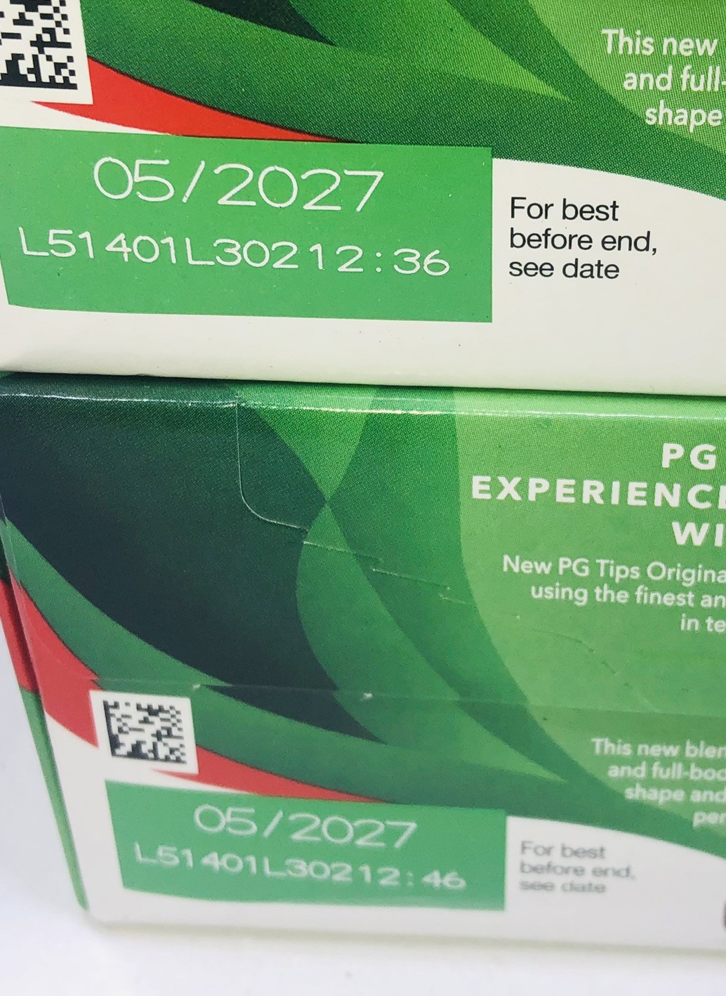 2 – Original PG Tips Black Tea 40 tea bags Made in England 4.1 oz 05/2027