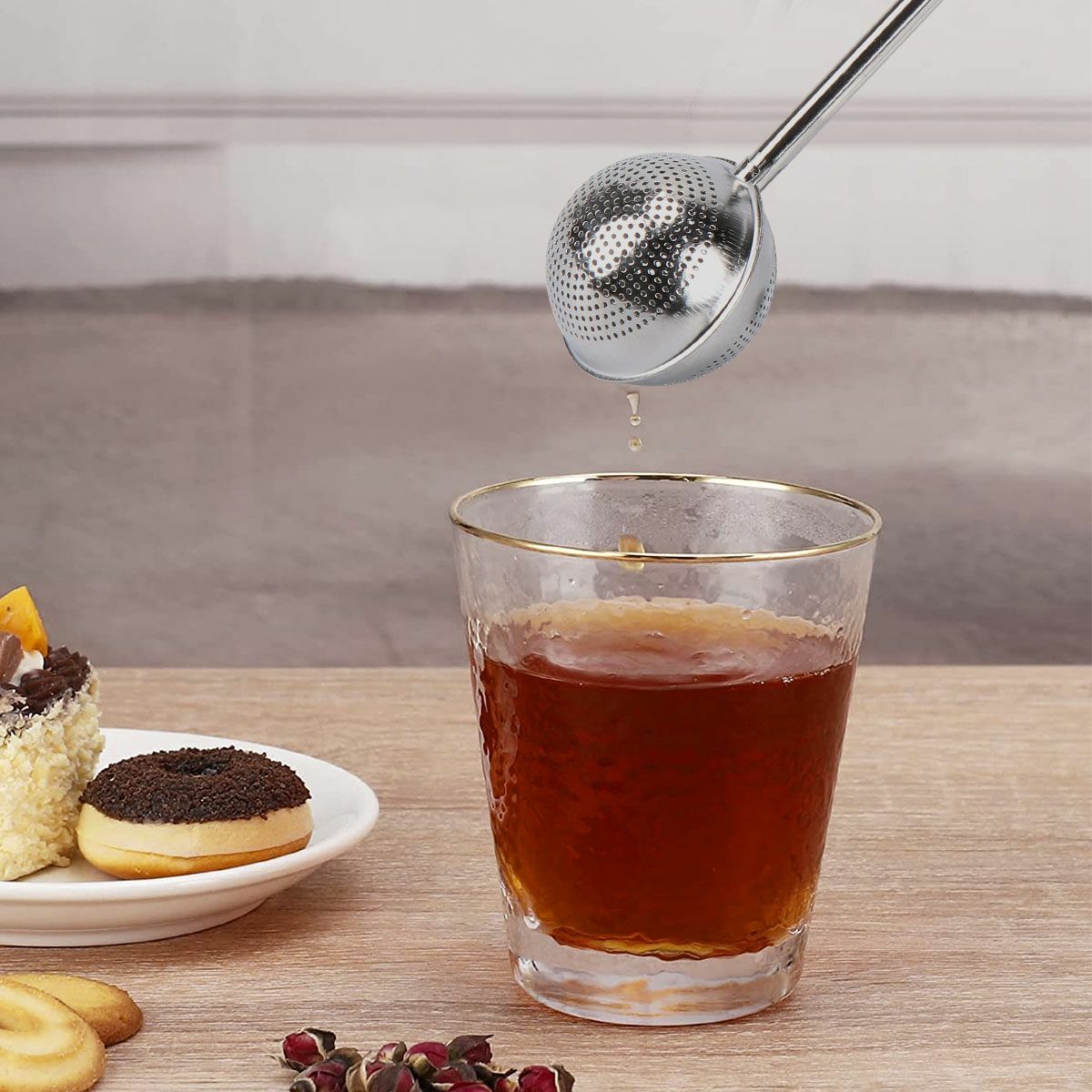 Stainless Steel Tea Infuser Ball Mesh Leaf Strainer Filter Herb Steeper General