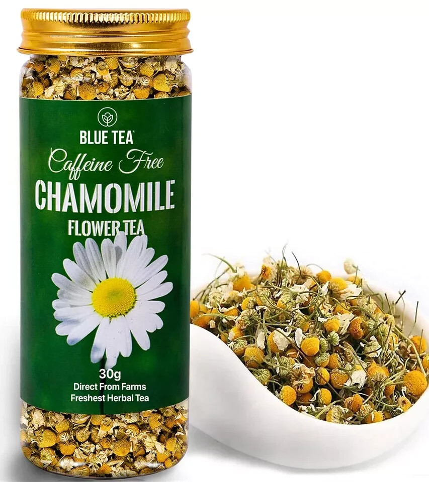 Blue Tea Chamomile Flower Tea 30 Cups Capicity 30gm