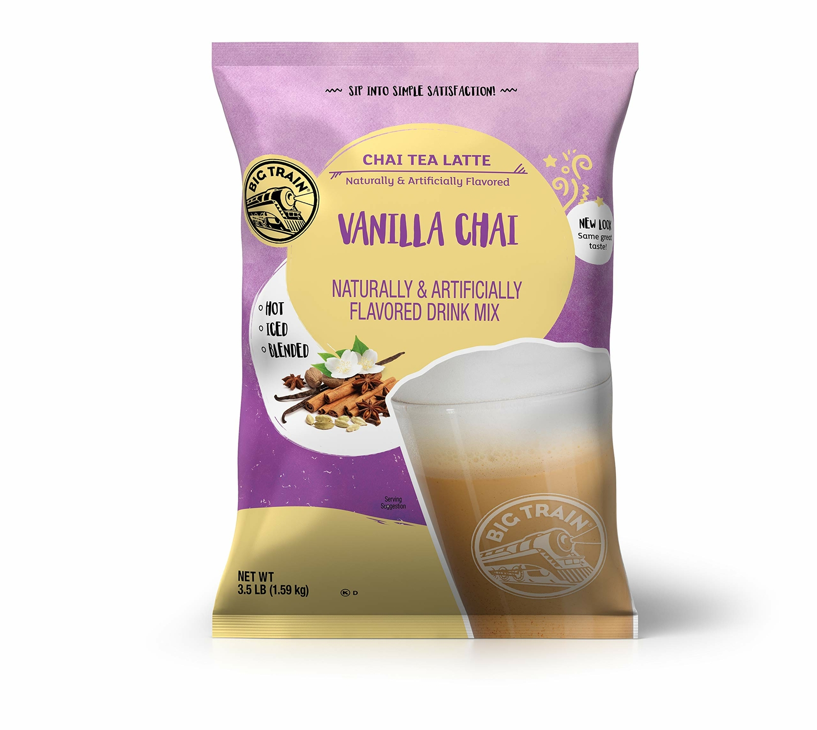 Big Train Chai Tea Latte Mix, 3.5 lb Bag – Vanilla Chai (Individual)