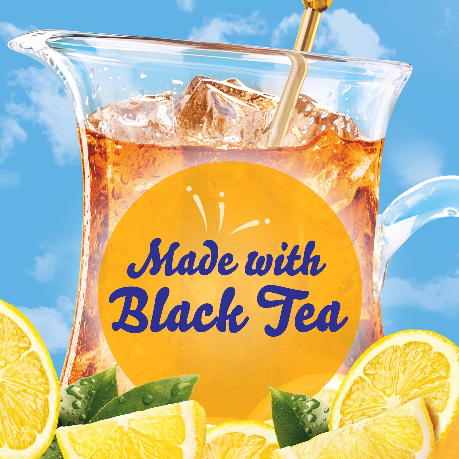 Sugar-Free Decaffeinated Lemon Iced Tea Naturally Flavored Powdered Drink Mix…