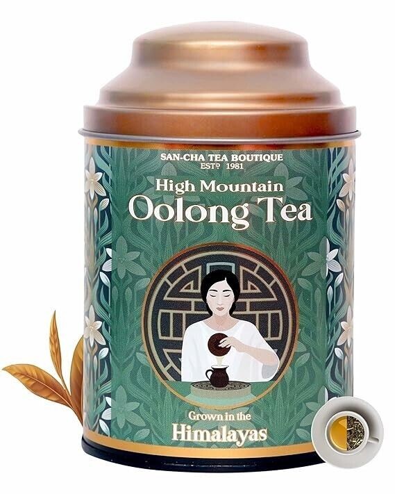 SAN-CHA Tea Boutique, Oolong Tea, 50 Gram Whole Leaf Oolong Tea | Himalayas