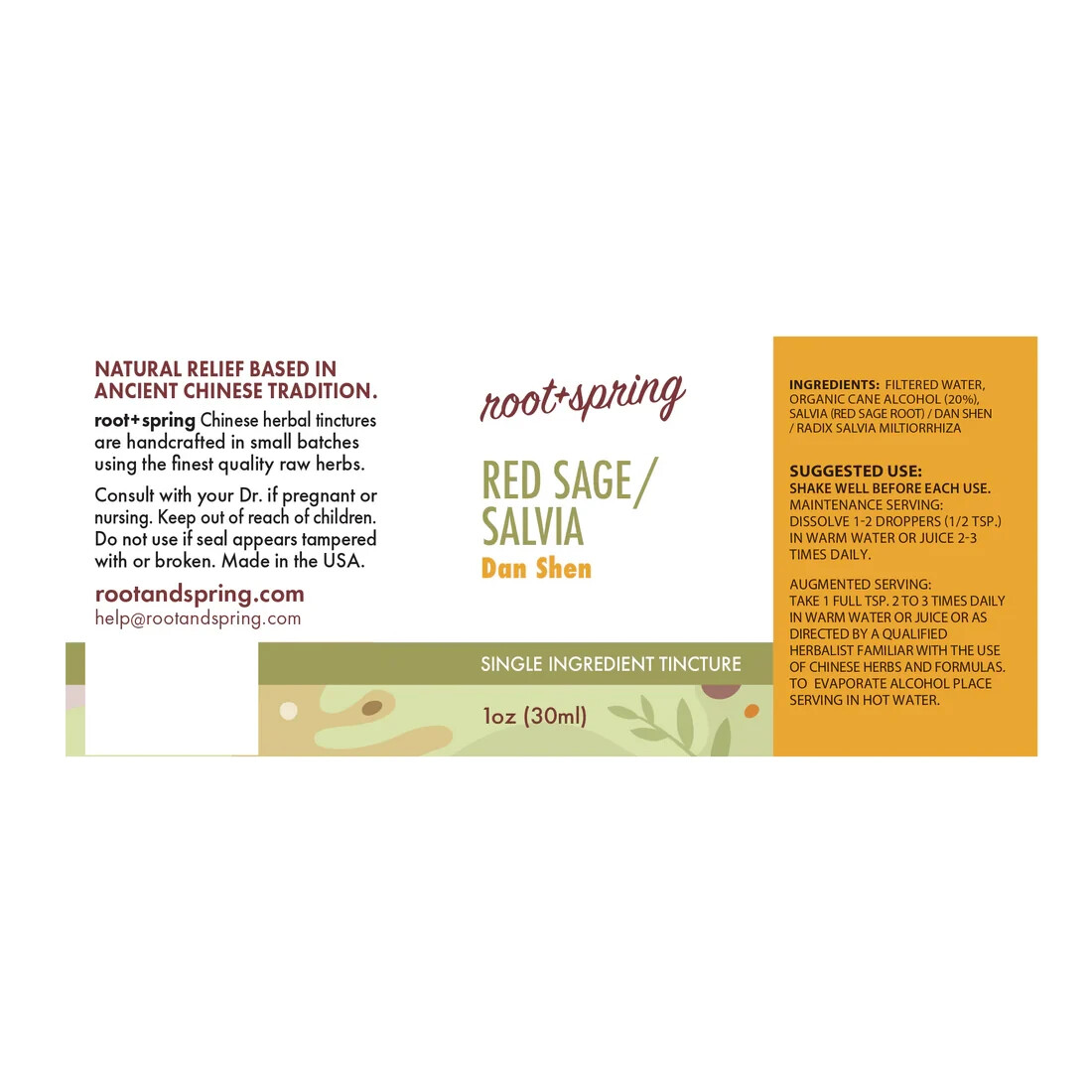Red Sage/Salvia (Dan Shen Tang) – Herbal Tincture