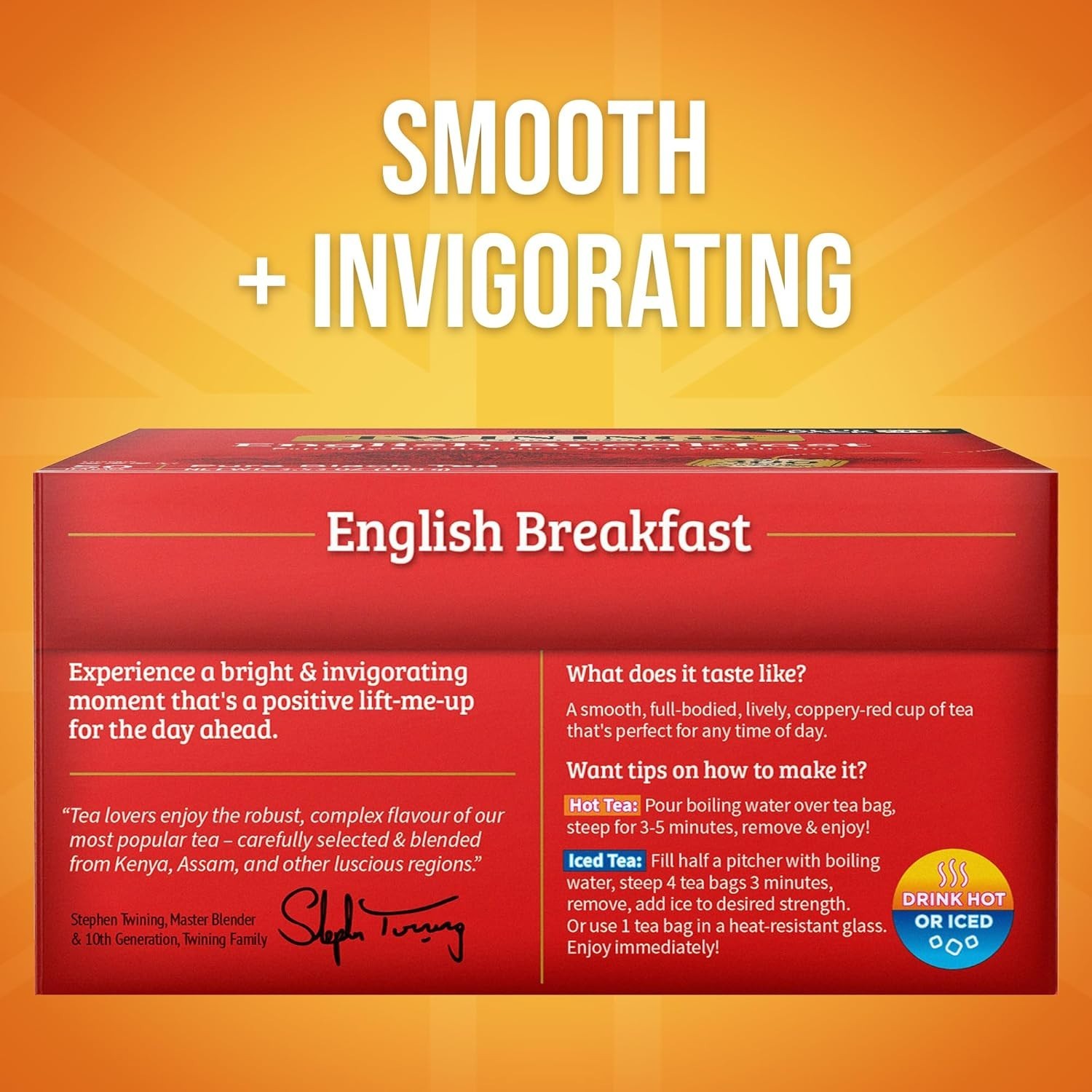 Caffeinated English Breakfast Black Tea – 300 Count Pack for Ultimate Freshness