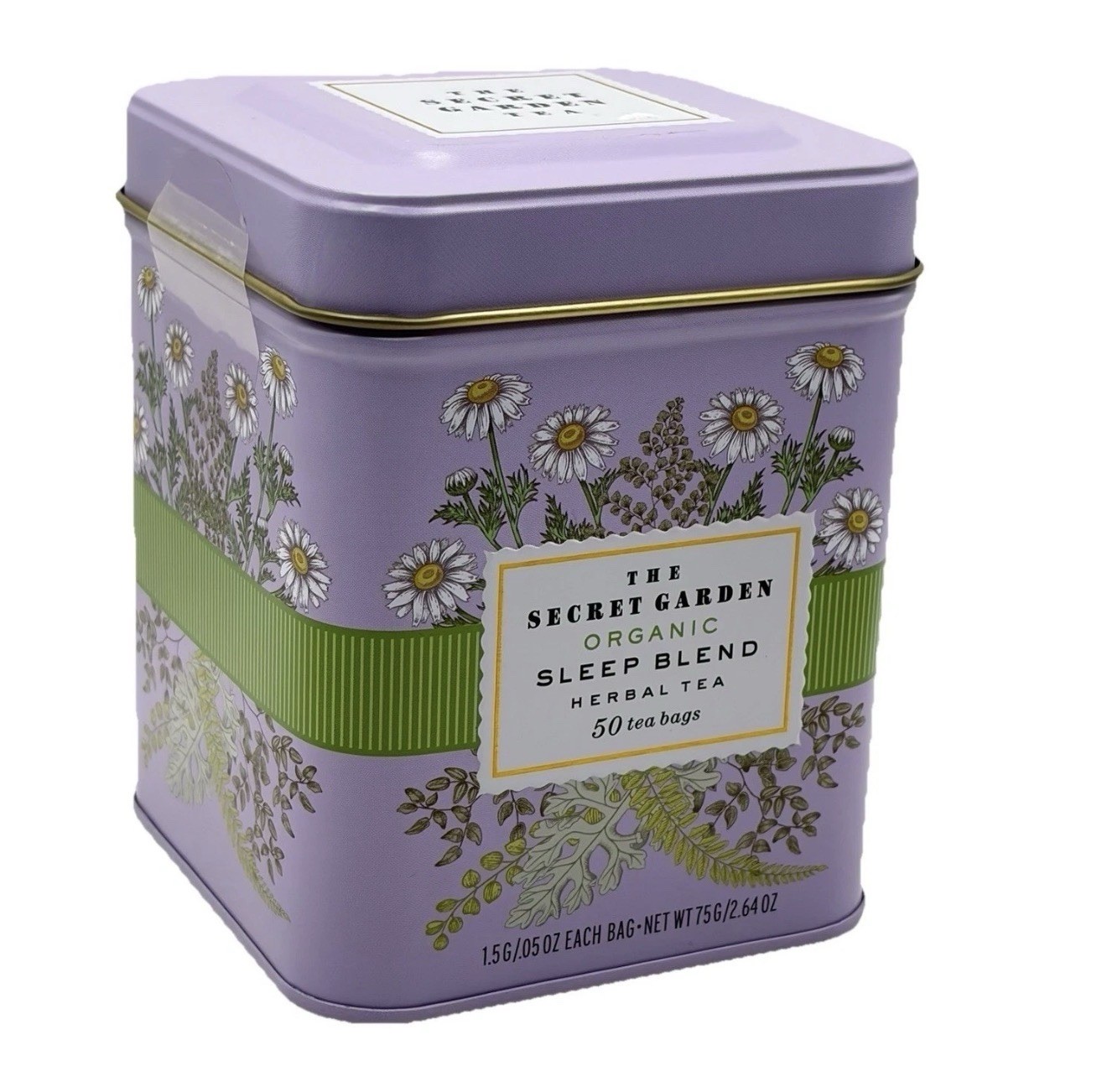 The Secret Garden Organic Sleep Blend Herbal Tea 50 Bagged Tea Bags 10/2026 Exp