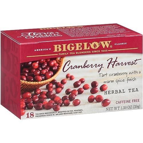 Bigelow Cranberry Harvest Tea – 18 Per Box – (1) Box Total