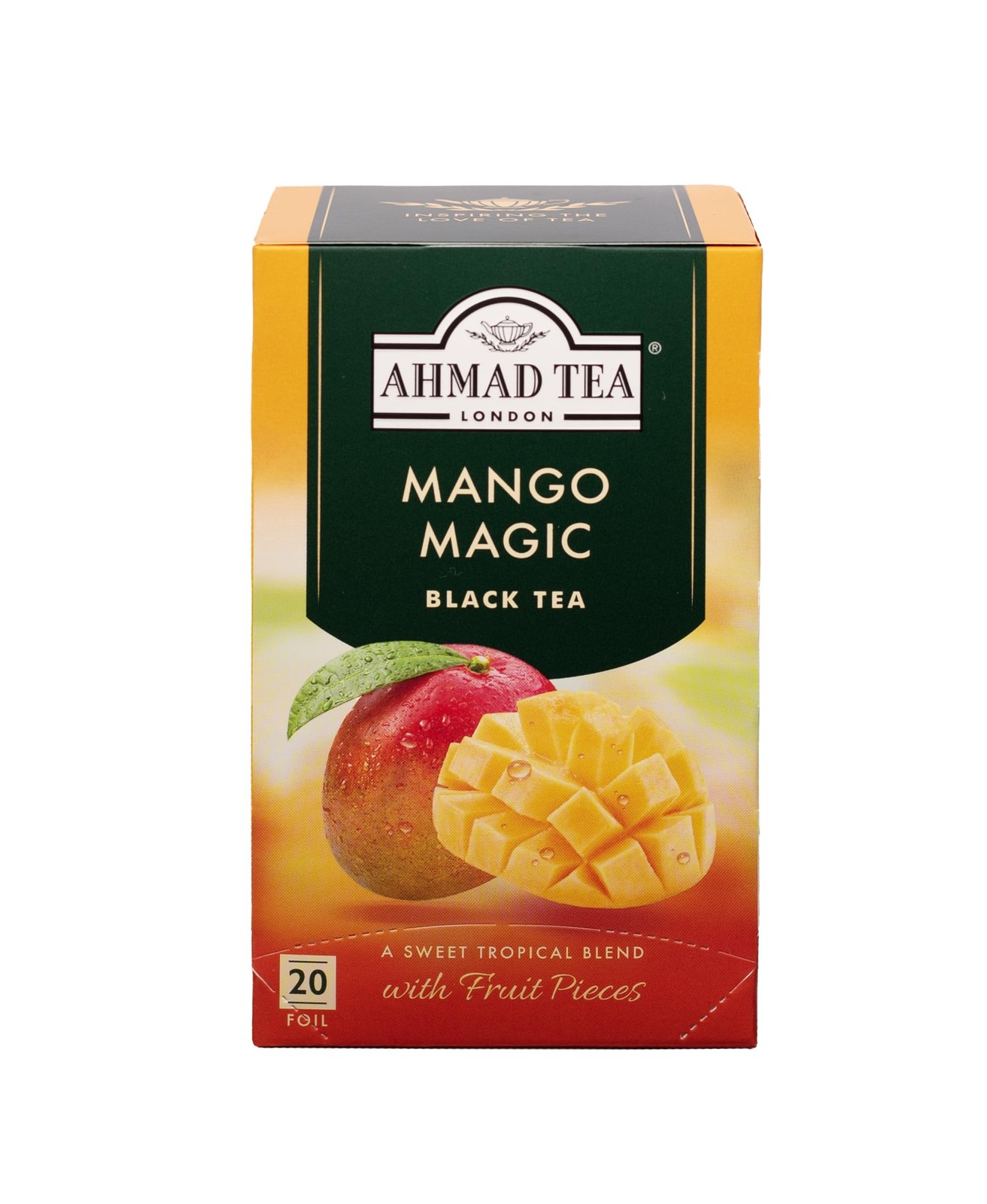 Ahmad Teas – Mango Black Tea 1.4oz – 20 Bags 20 Count