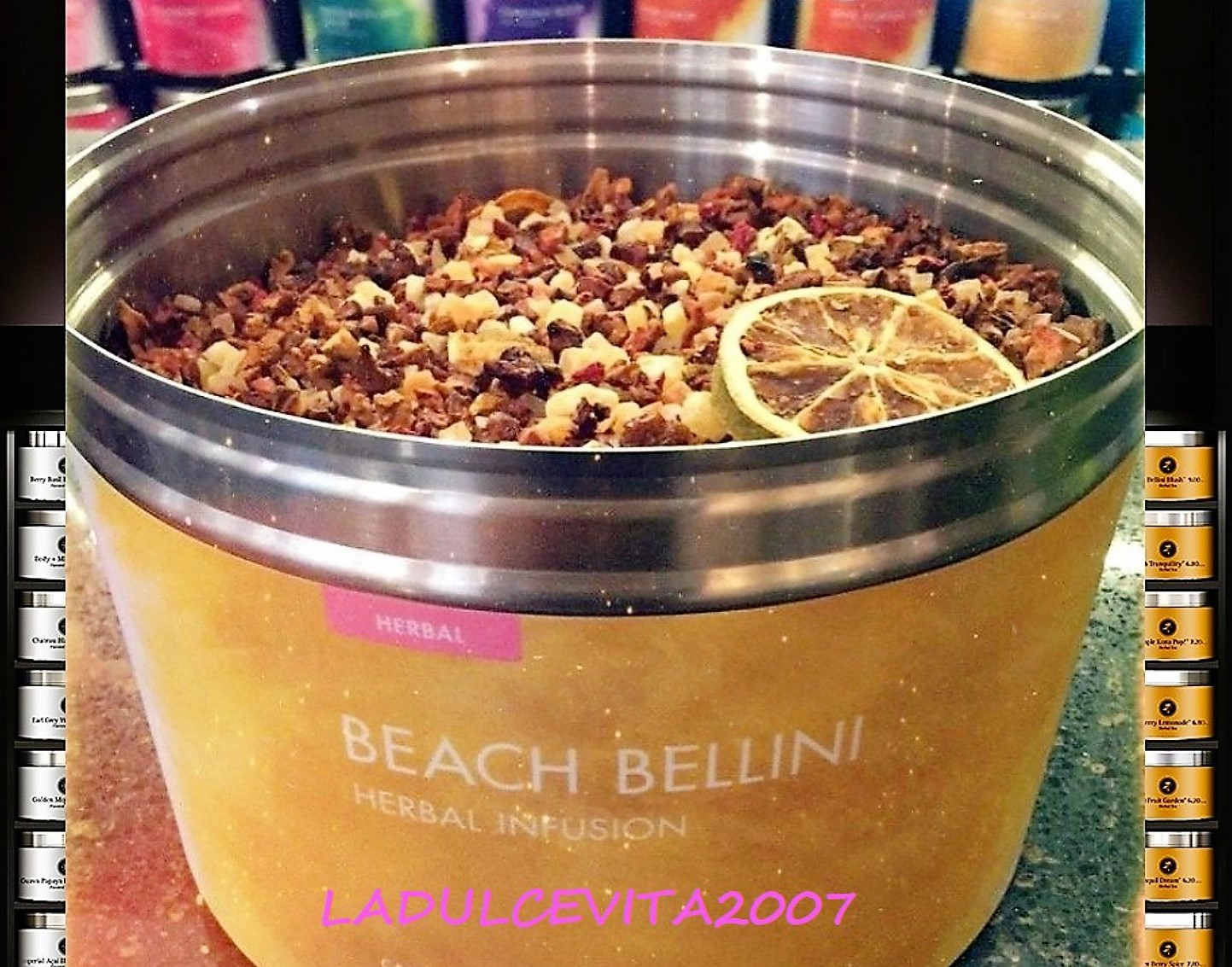 🏖️🍊🍑 NEW! RARE TEAVANA BEACH BELLINI HERBAL TEA 2 oz SEALED BAG!!! 🍑🌈🍑