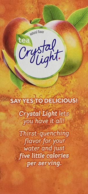 Crystal Light On The Go Green Tea Peach Mango, 10-Count Boxes